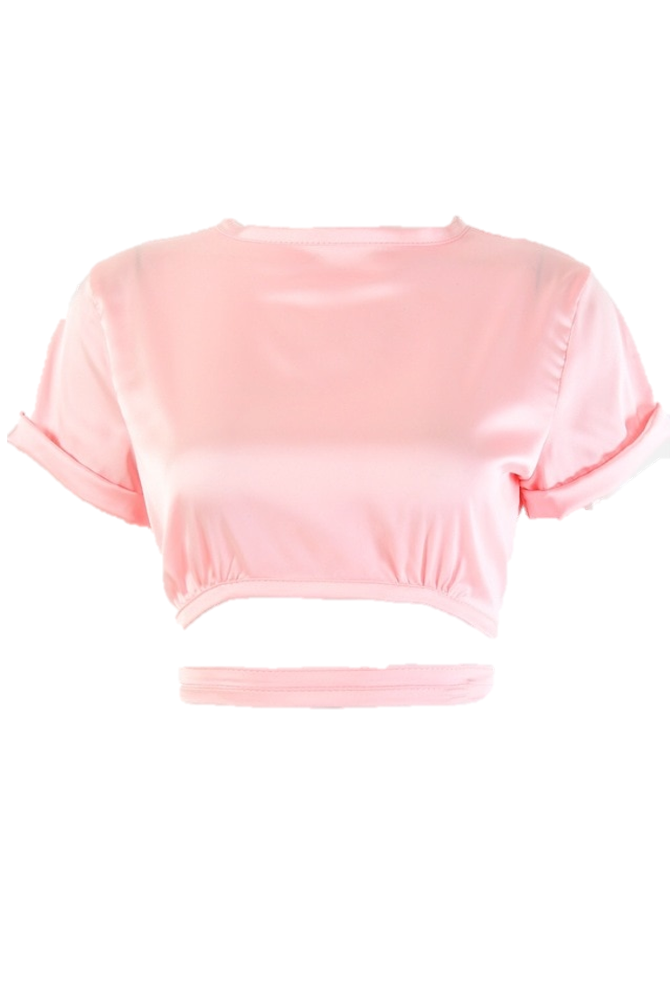 Tammy Cropped Top - Pink